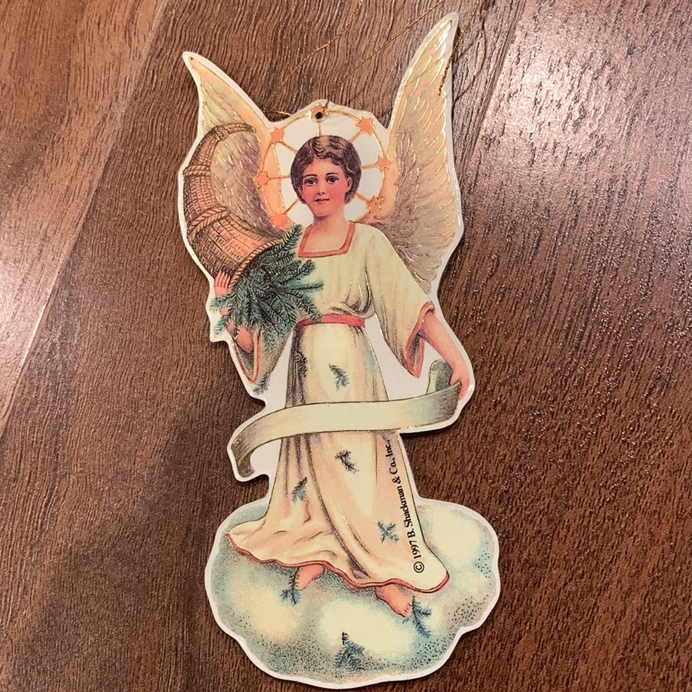 1997 Card stock Angel ornament - Picture 3 of 5